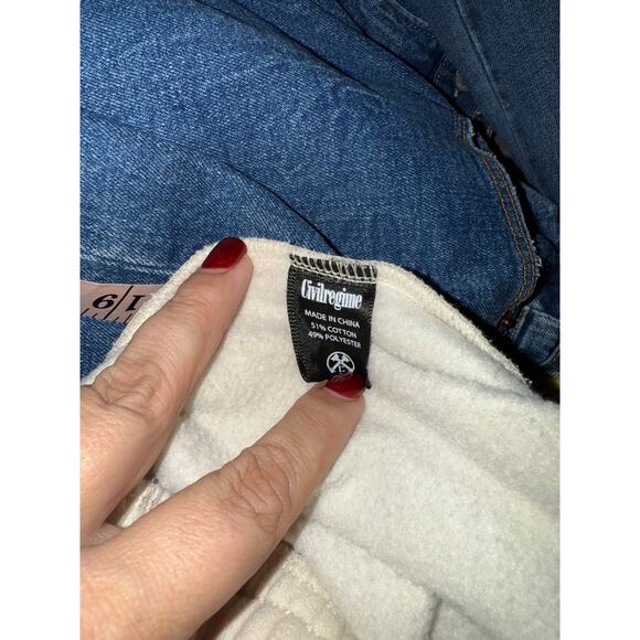 CIVIL REGIME streetwear double sided graphic balloon drawstring joggers L - Picture 4 of 11